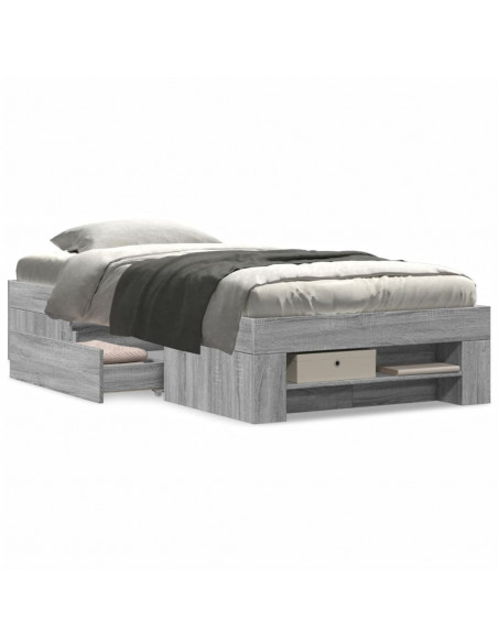 Giroletto Grigio Sonoma 75x190 cm in Legno Multistrato