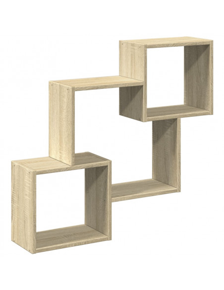 Mobile a Parete 78x18x71 cm Rovere Sonoma in Legno Multistrato