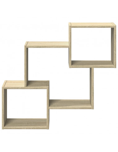 Mobile a Parete 78x18x71 cm Rovere Sonoma in Legno Multistrato