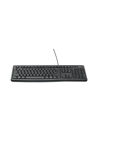 Logitech K120 Corded Keyboard tastiera Ufficio USB QWERTY US International Nero
