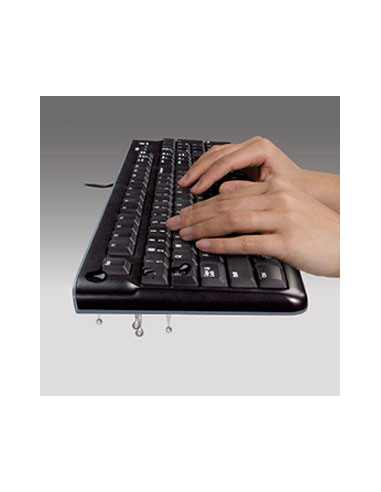 Logitech K120 Corded Keyboard tastiera Ufficio USB QWERTY US International Nero