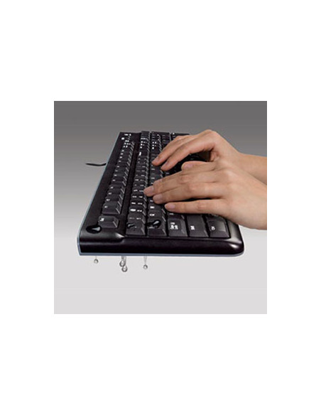 Logitech K120 Corded Keyboard tastiera Ufficio USB QWERTY US International Nero