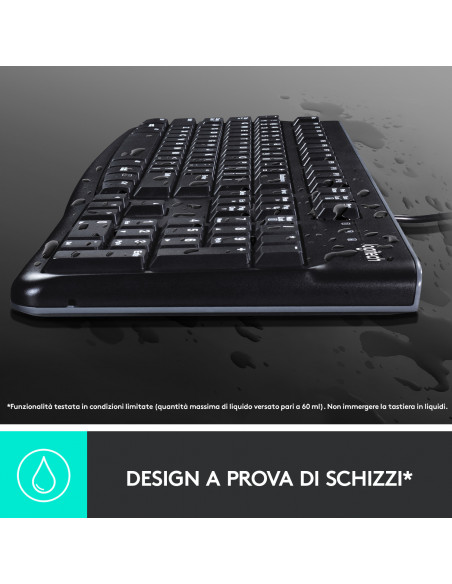 Logitech MK120 Combo Tastiera e Mouse con Filo per Windows, Mouse Ottico Cablato, Tastiera di Dimensioni Standard, USB Plug-and-