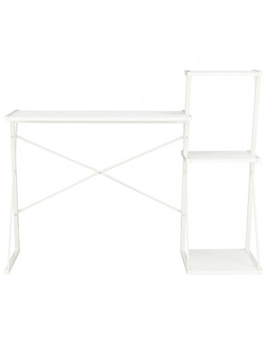 Scrivania con Ripiano Bianca 116x50x93 cm