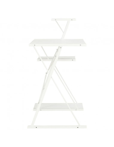 Scrivania con Ripiano Bianca 116x50x93 cm