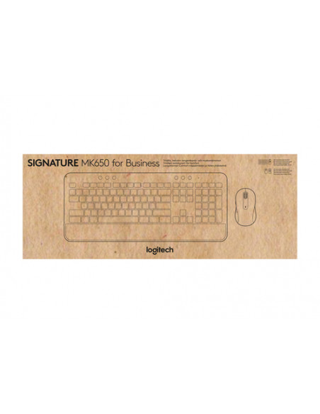 Logitech Signature MK650 Combo For Business tastiera Mouse incluso Ufficio Bluetooth QWERTY Italiano Grafite