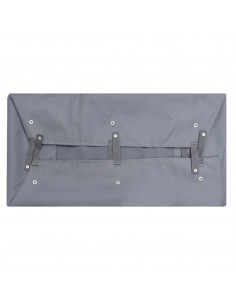 Telo per Carrello da Giardino Grigio Scuro 81x41x21 cm Tessuto 2