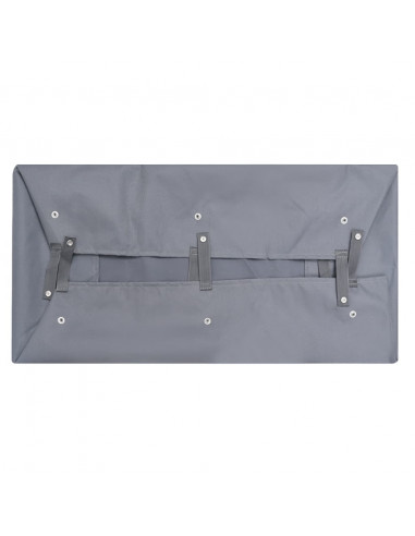 Telo per Carrello da Giardino Grigio Scuro 81x41x21 cm Tessuto