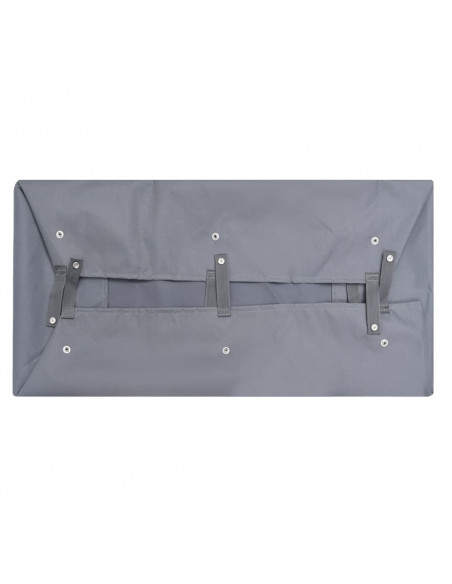 Telo per Carrello da Giardino Grigio Scuro 81x41x21 cm Tessuto