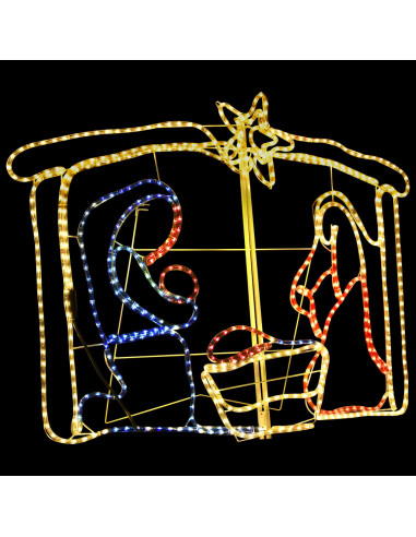 Natività Decorazione di Natale 240 LED 116x41x87 cm