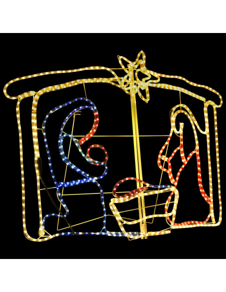 Natività Decorazione di Natale 240 LED 116x41x87 cm