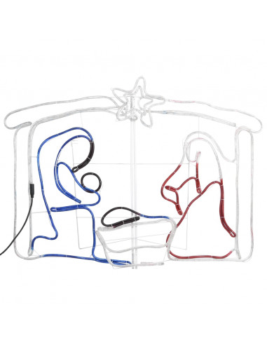 Natività Decorazione di Natale 240 LED 116x41x87 cm