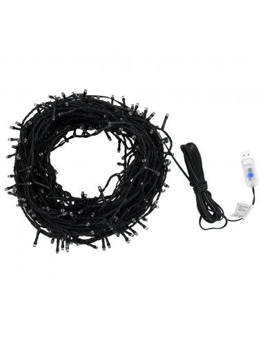 Stringa di Luci LED Interno Esterno 400 LED 40 m Bianco Freddo