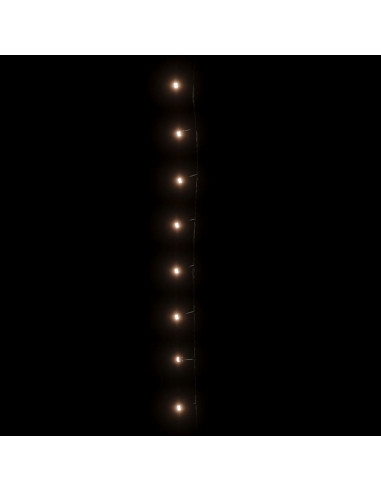 Stringa di Luci con 400 LED 40 m 8 Effetti Luce Bianco Caldo