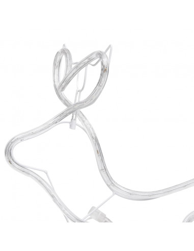 Renne e Slitta Decorazione Natalizia per Esterni 576 LED