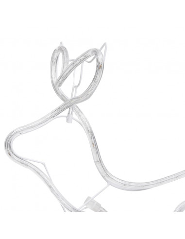 Renne e Slitta Decorazione Natalizia per Esterni 252 LED