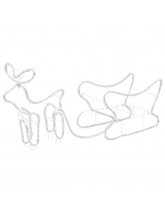 Renne e Slitta Decorazione Natalizia per Esterni 252 LED 2