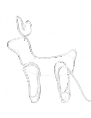 Renne e Slitta Decorazione Natalizia per Esterni 252 LED