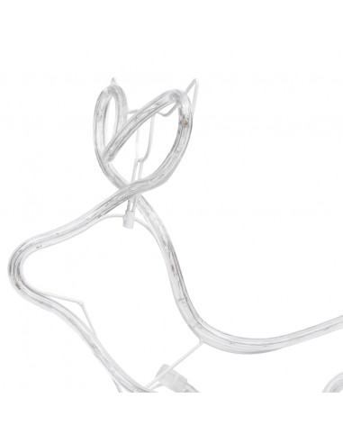 Renne e Slitta Decorazione Natalizia per Esterni 252 LED