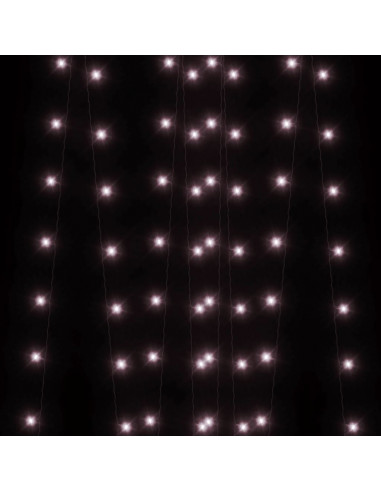 Luci Solari Fatate 5 pz 5x200 LED Bianco Caldo Interni Esterni