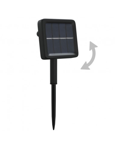 Luci Solari Fatate 5 pz 5x200 LED Bianco Freddo Interni Esterni