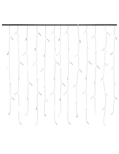 Luci a Ghiaccioli a LED 10 m 400 LED Bianco Caldo 8 Funzioni
