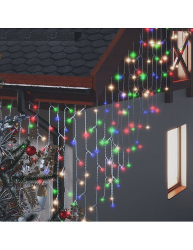 Luci a Ghiaccioli a LED 10 m 400 LED Colorati 8 Funzioni