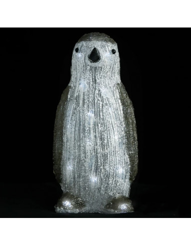 Pinguino LED in Acrilico per Interno ed Esterno 30 cm