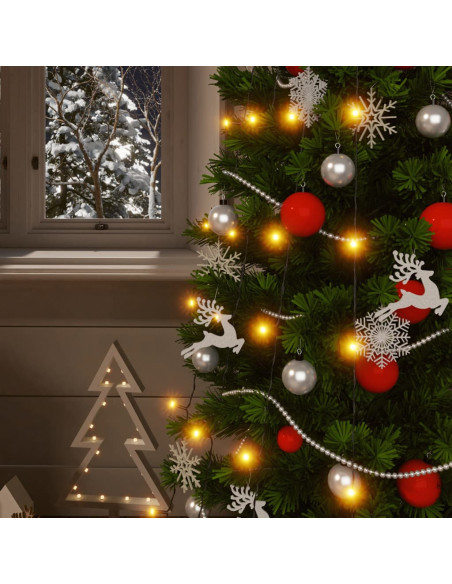Luci Solari Fatate 2 pz 2x200 LED Bianco Caldo Interni Esterni