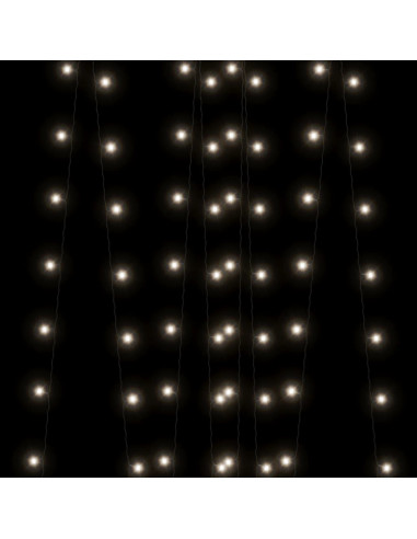 Luci Solari Fatate 2 pz 2x200 LED Bianco Freddo Interni Esterni