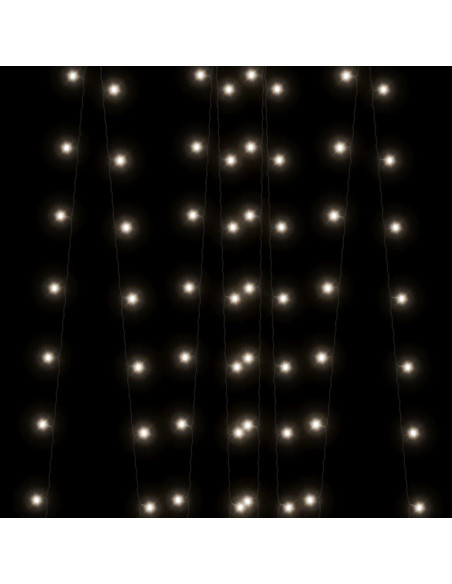 Luci Solari Fatate 2 pz 2x200 LED Bianco Freddo Interni Esterni