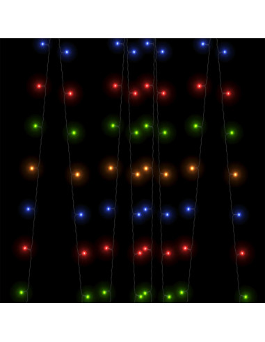 Luci Solari Fatate 2 pz 2x200 LED Colorati Interni Esterni