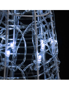 Piramide Decorativa Cono Luce LED Acrilico Bianco Freddo 90 cm 2