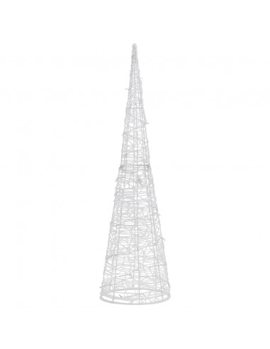 Piramide Decorativa Cono di Luce LED Acrilico Blu 120 cm