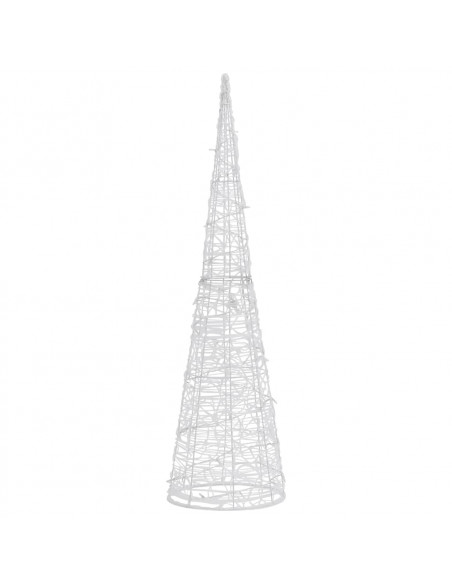 Piramide Decorativa Cono di Luce LED Acrilico Blu 120 cm