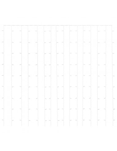 Tenda Luci a Ghiaccioli 3x3m 300 LED Blu 8 Funzioni