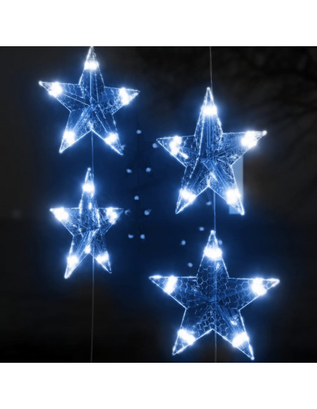 Luci Fatate a Stella a LED 200 LED Blu 8 Funzioni