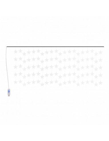 Luci Fatate a Stella a LED 500 LED Bianco Freddo 8 Funzioni