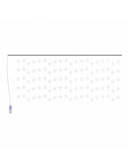 Luci Fatate a Stella a LED 500 LED Bianco Freddo 8 Funzioni