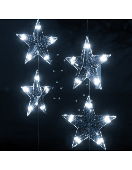 Luci Fatate a Stella a LED 500 LED Bianco Freddo 8 Funzioni