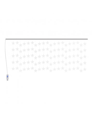 Luci Fatate a Stella a LED 500 LED Bianco Caldo 8 Funzioni