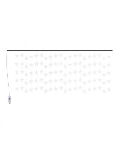 Luci Fatate a Stella a LED 500 LED Bianco Caldo 8 Funzioni
