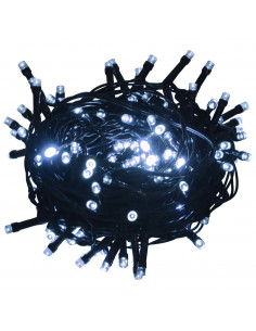 Stringa Luci 2000 LED Interni Esterni 200m IP44 Bianco Freddo 2