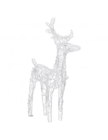 Renne di Natale 2 pz Blu 80 LED in Acrilico