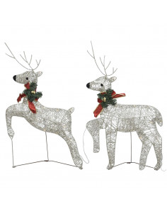 Renne di Natale 2 pz Oro 40 LED 2