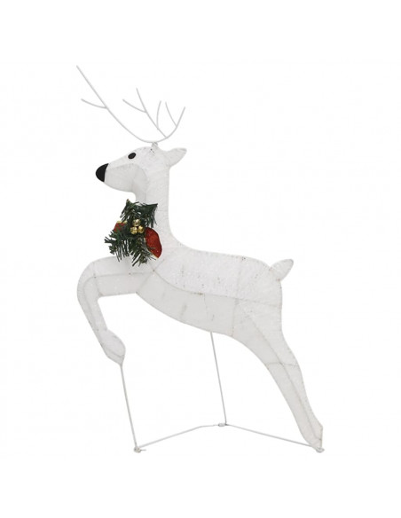 Renne di Natale 2 pz Bianco 40 LED