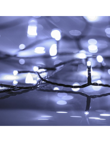 Stringa LED con 150 Luci LED Bianco Freddo 15 m PVC