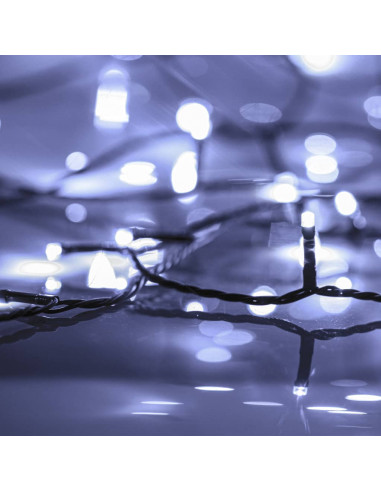Stringa LED con 300 Luci LED Bianco Freddo 30 m in PVC