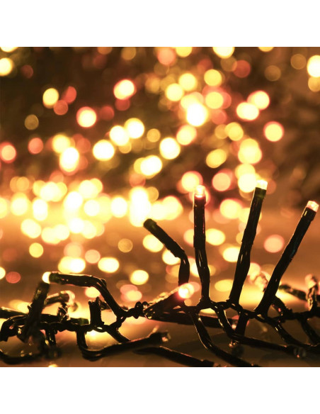 Gruppo Stringa LED con 3000 Luci LED Bianco Caldo 23 m PVC