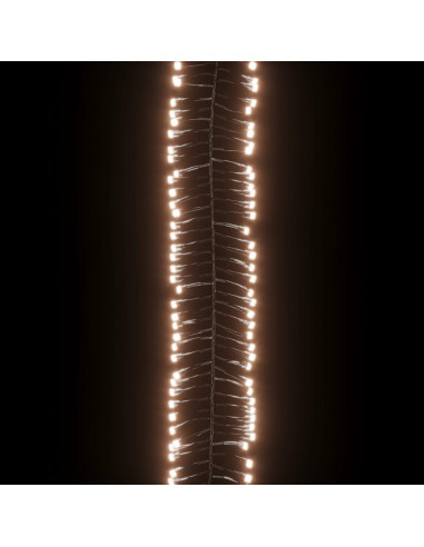 Gruppo Stringa LED con 3000 Luci LED Bianco Caldo 23 m PVC